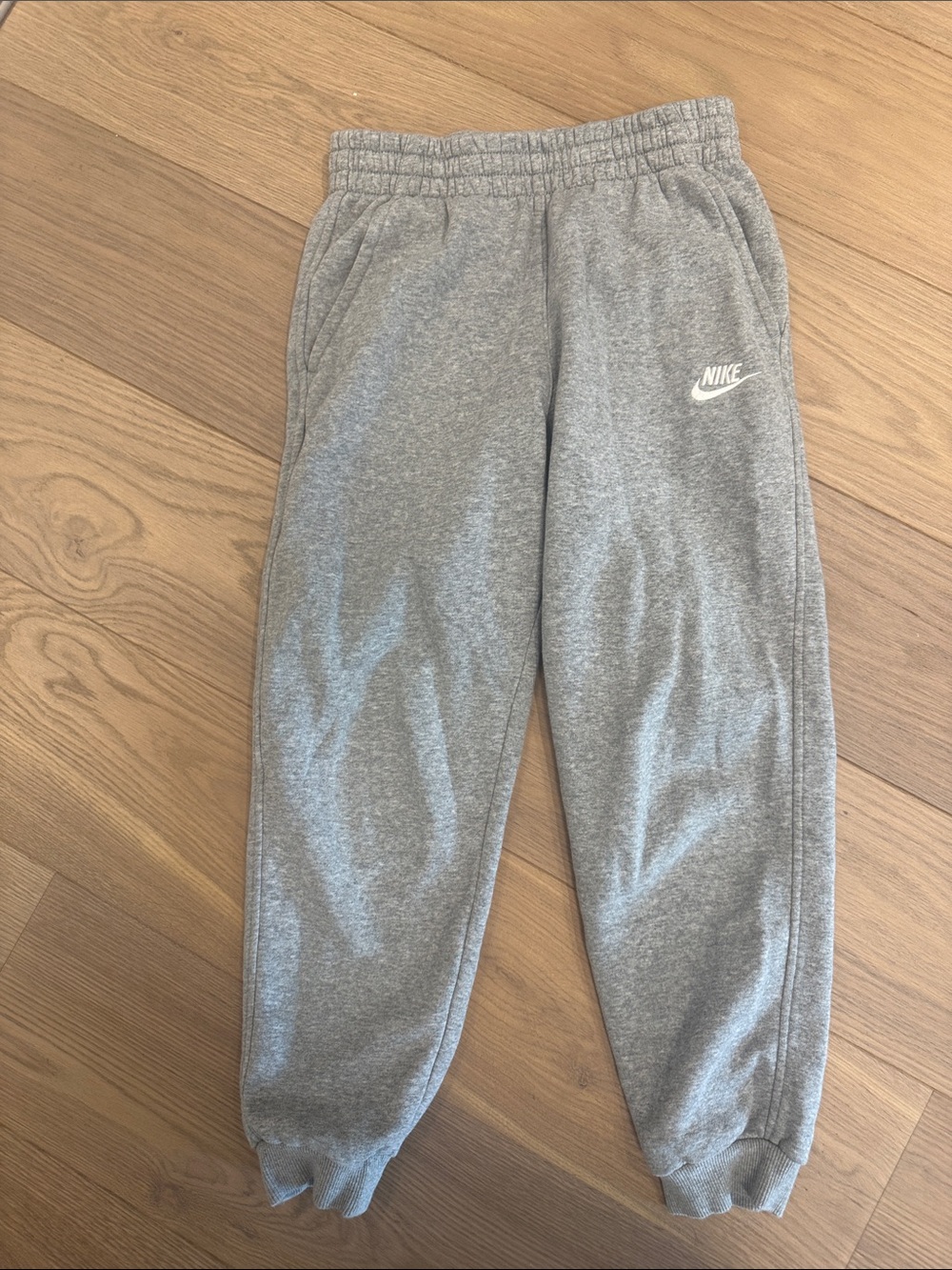 Nike Youth Heather Grey Fleece Joggers